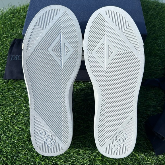 DIOR M-B101 SNEAKER CD DIAMOND MONOGRAM LOGO NAVY BLUE LEATHER SZ 40 NEW! - Picture 12 of 16